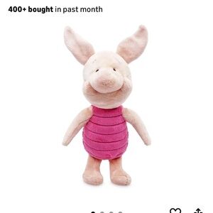 Plush Piglet Toy - Pink and Cream